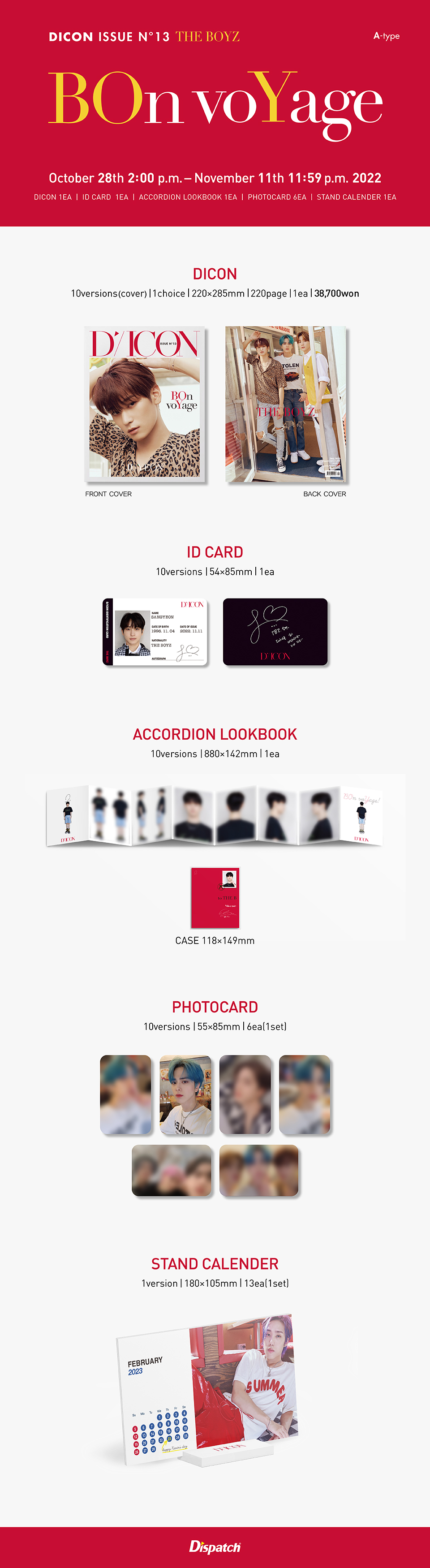 ktown4u.com : DICON ISSUE N°13 THE BOYZ BOn voYage A TYPE (NEW)